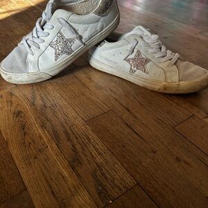 White Glitter Star vintage Havana Sneakers